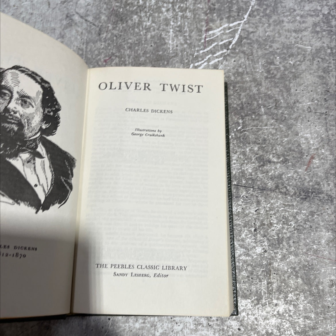oliver twist book, by charles dickens, 1870 Hardcover image 2