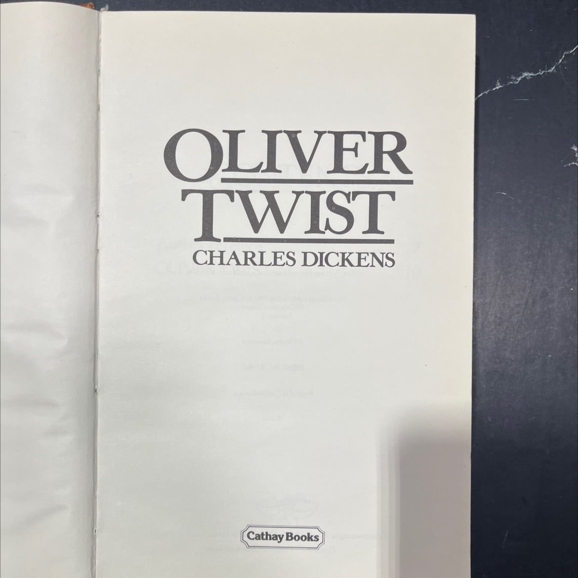 oliver twist book, by charles dickens, 1984 Hardcover image 2