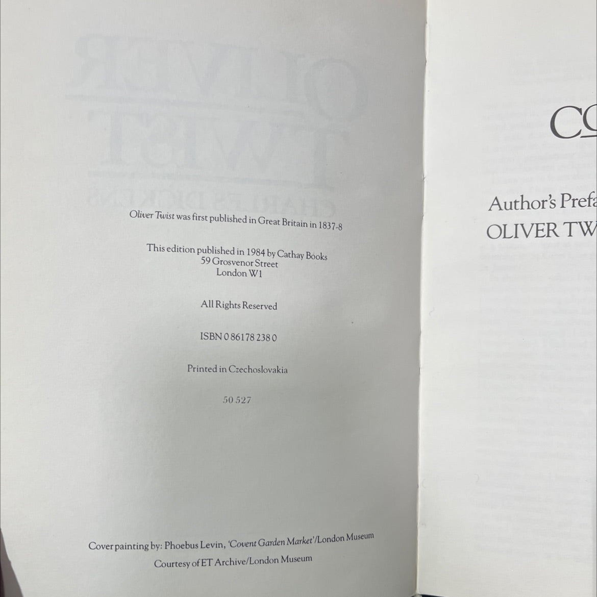 oliver twist book, by charles dickens, 1984 Hardcover image 3