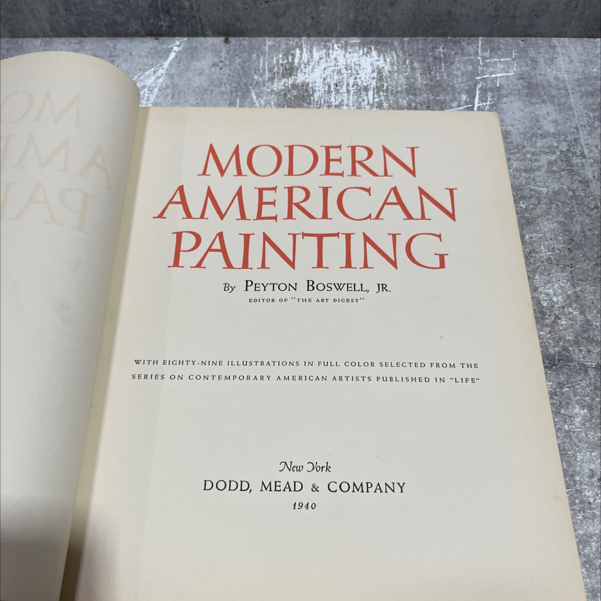 om ma at painting book, by peyton boswell, jr., 1940 Hardcover image 2