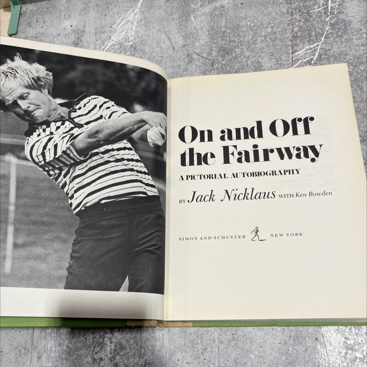on and off the fairway book, by Jack Nicklaus, 1978 Hardcover image 2