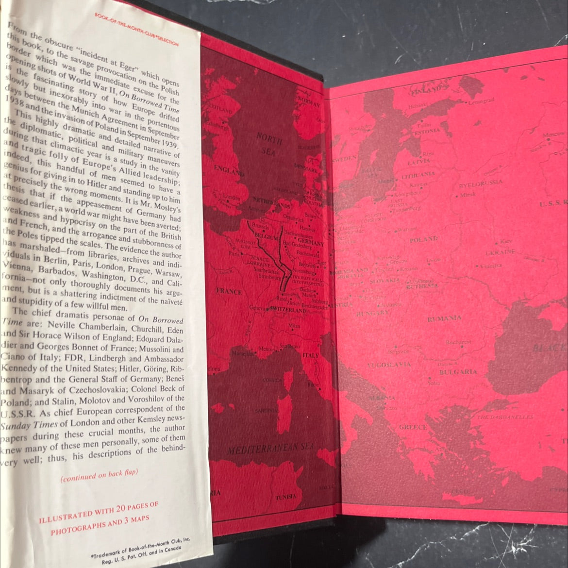 on borrowed time how world war ii began book, by leonard mosley, 1969 Hardcover image 4