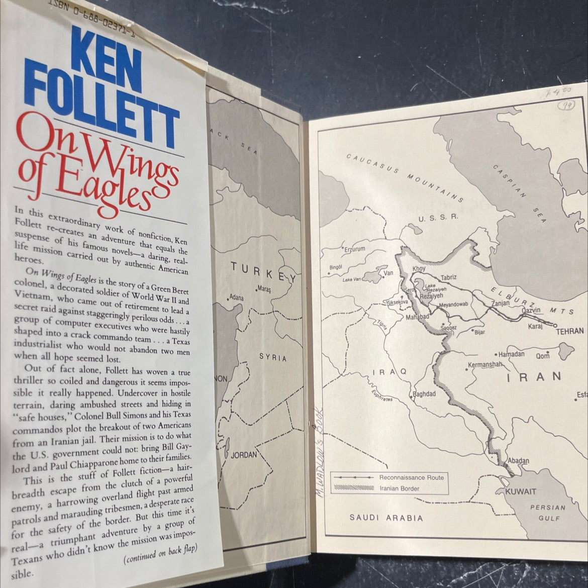 on wings of eagles book, by Ken Follett, 1983 Hardcover image 4