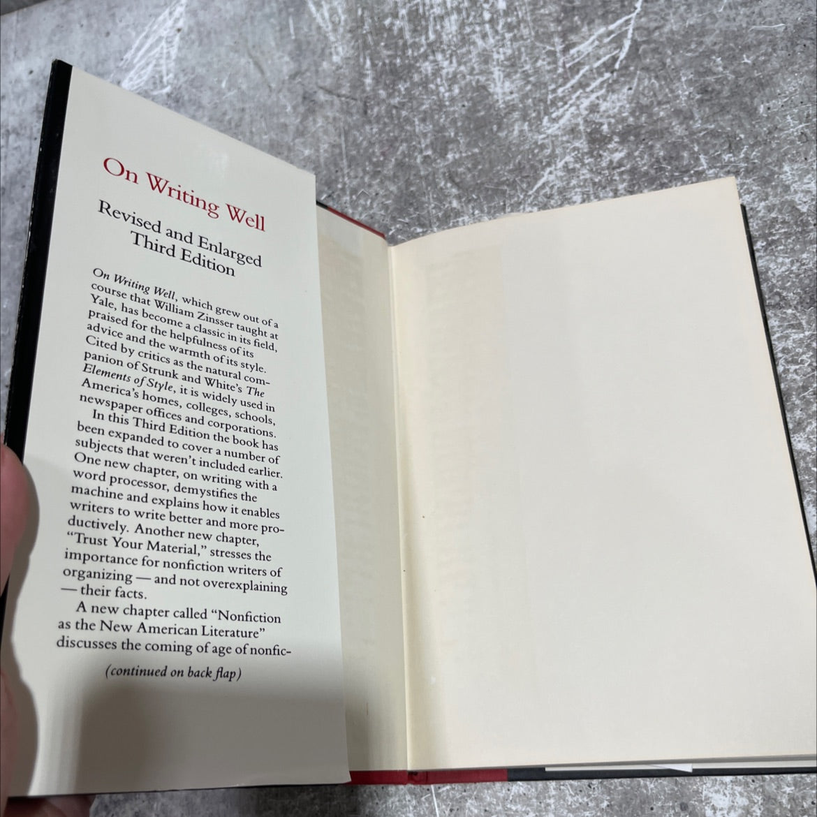 on writing well book, by william zinsser, 1985 Hardcover image 4