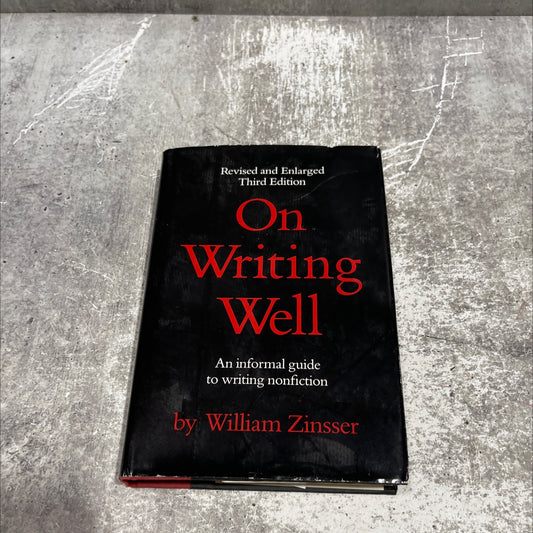 on writing well book, by william zinsser, 1985 Hardcover image 1