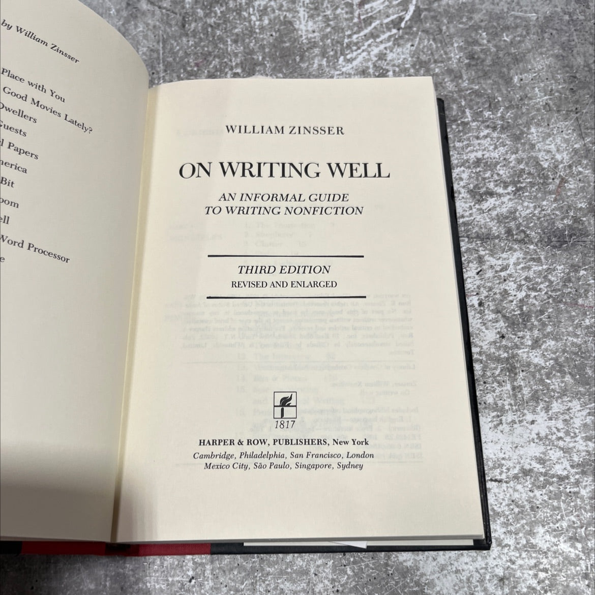 on writing well book, by william zinsser, 1985 Hardcover image 2
