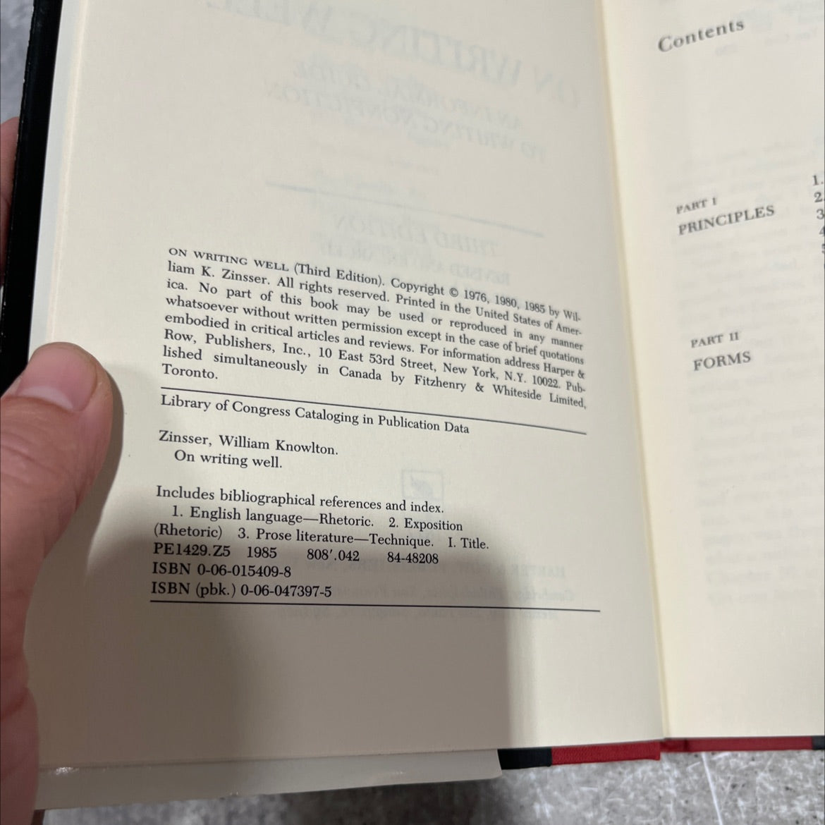 on writing well book, by william zinsser, 1985 Hardcover image 3