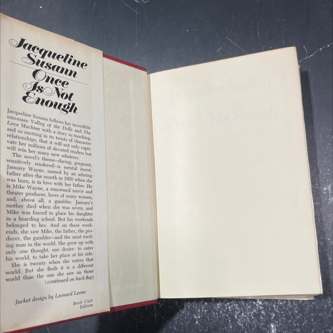 once is not enough book, by Jacqueline Susann, 1973 Hardcover image 4