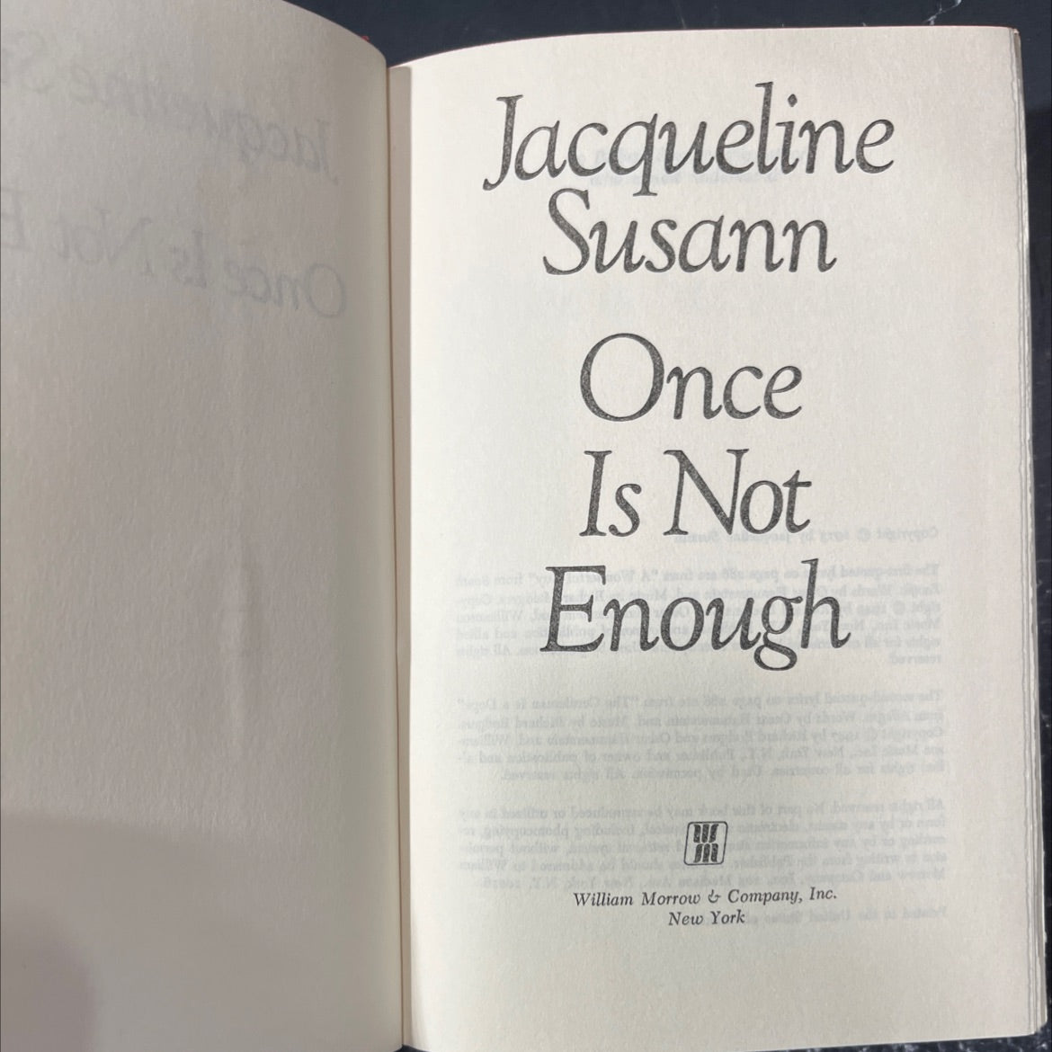 once is not enough book, by Jacqueline Susann, 1973 Hardcover image 2