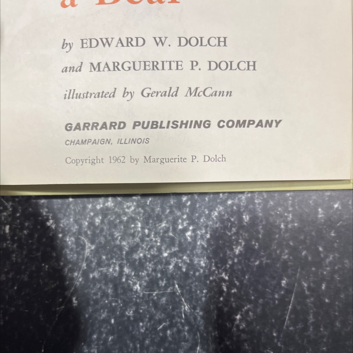 once there was a bear book, by edward w. dolch, marguerite p. dolch, 1962 Hardcover image 3