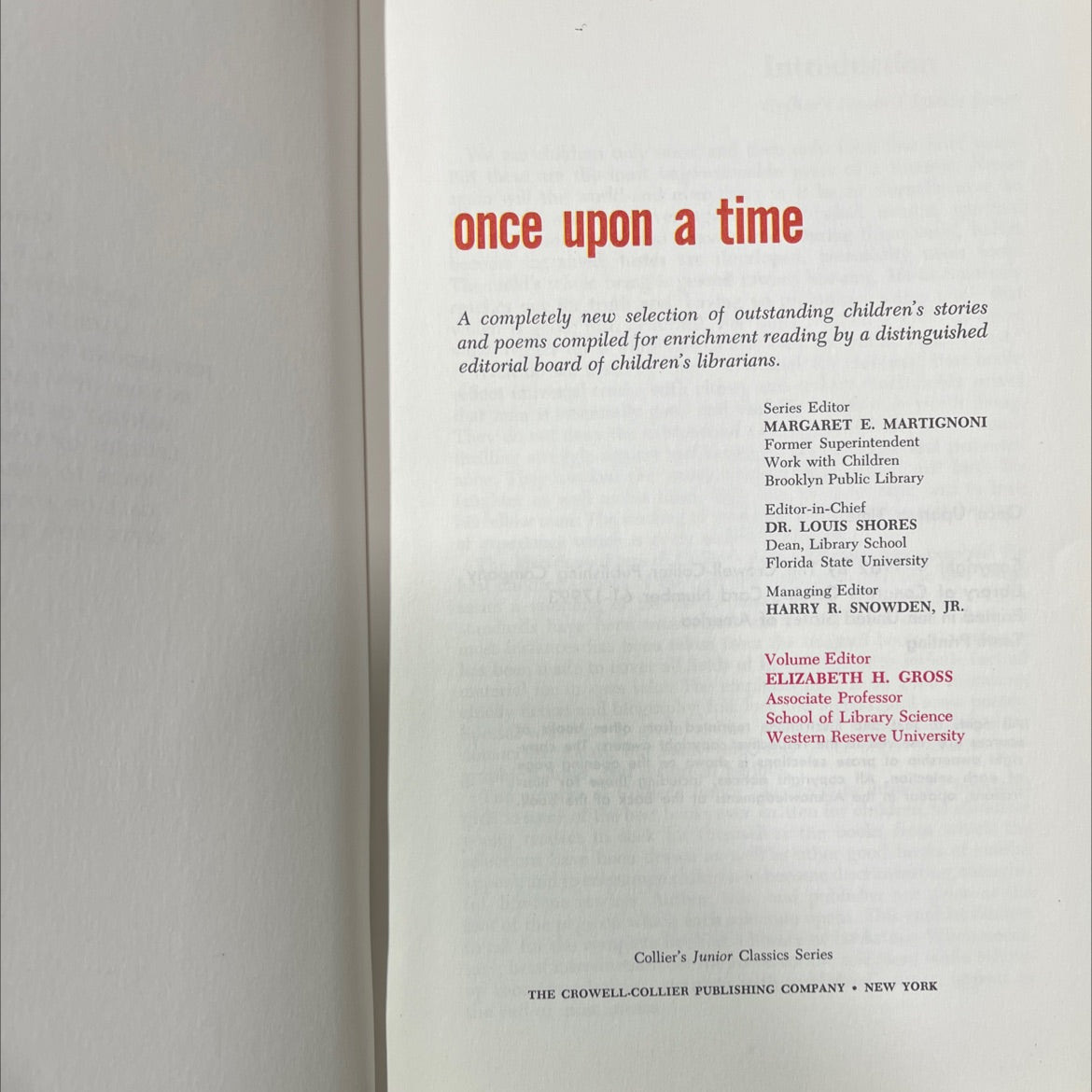 once upon a time book, by unknown, 1962 Hardcover image 2