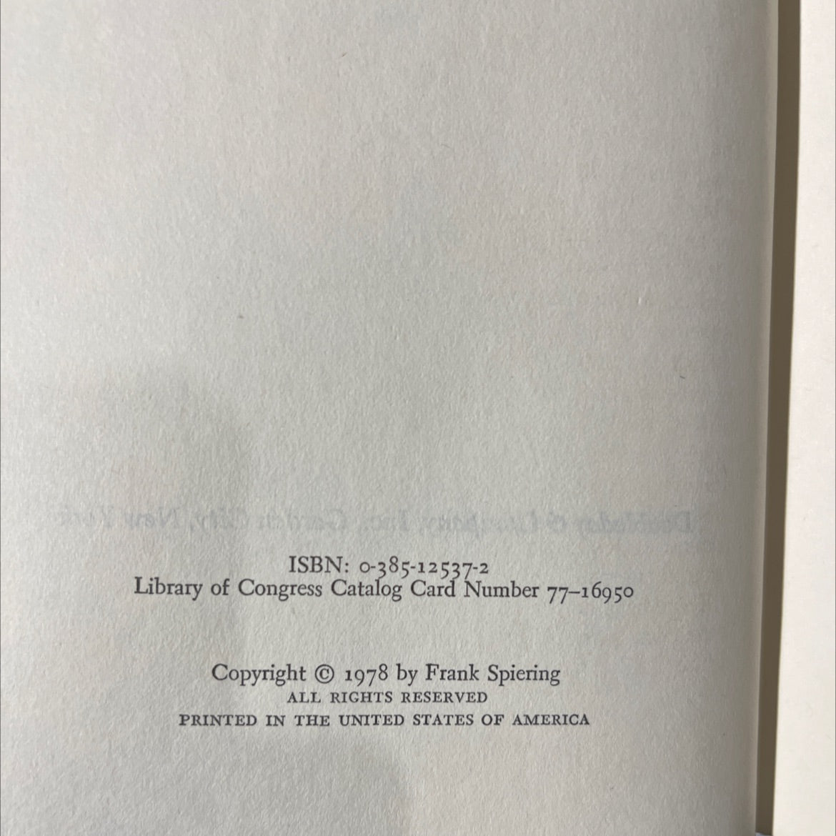 one prince jack book, by frank spiering, 1978 Hardcover image 3