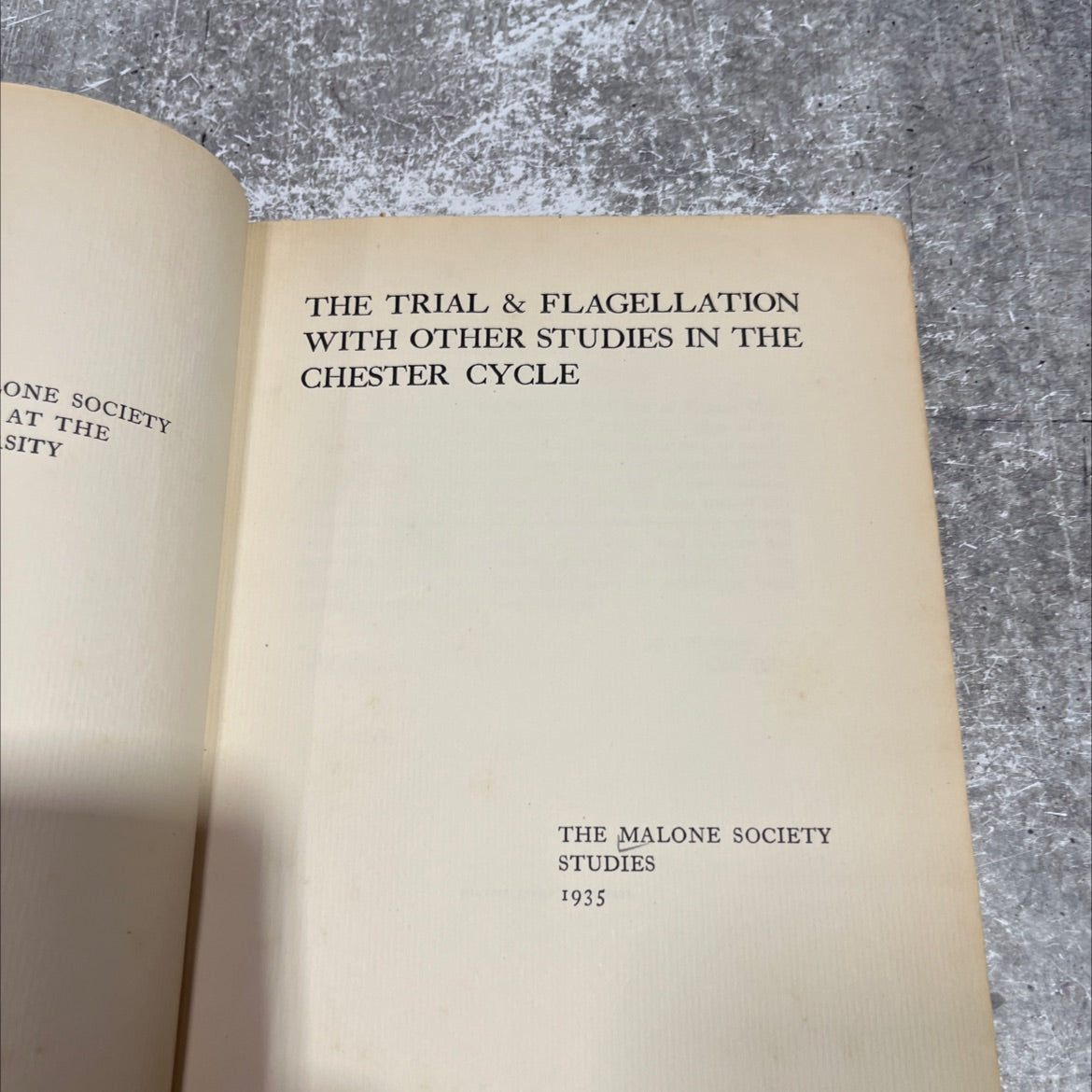 one society at the sity the trial & flagellation with other studies in the chester cycle book, by unknown, 1935 image 2