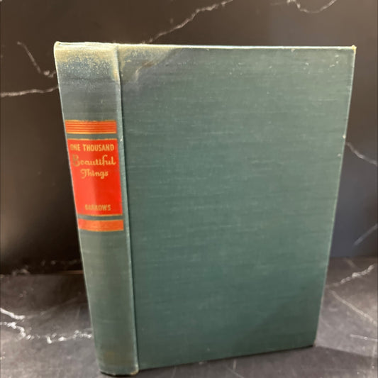 one thousand beautiful things book, by marjorie barrows, 1947 Hardcover, Vintage image 1