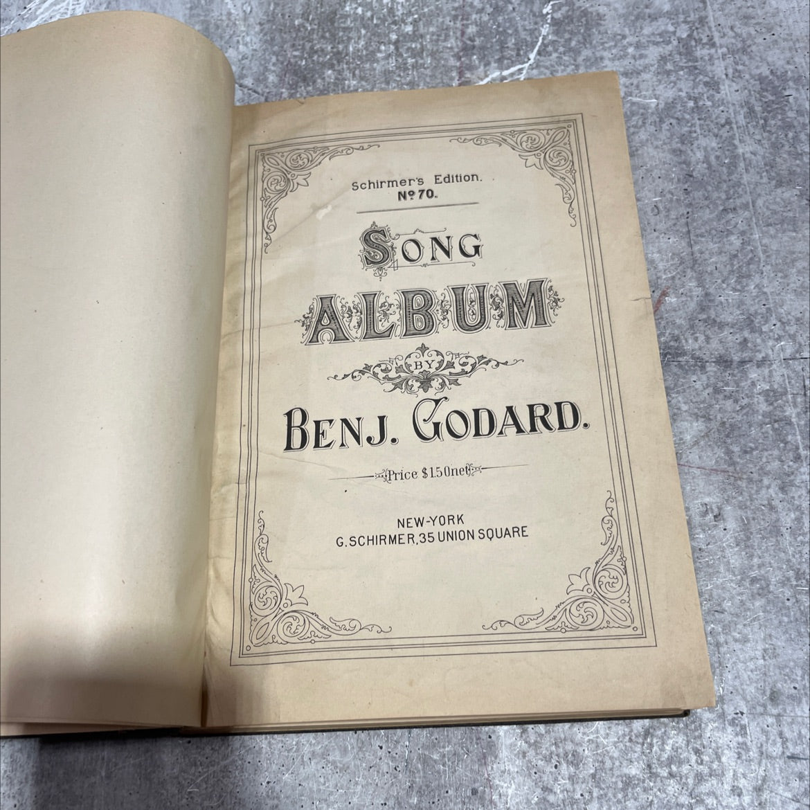 ong album book, by benj. godard, 1970 Hardcover image 2