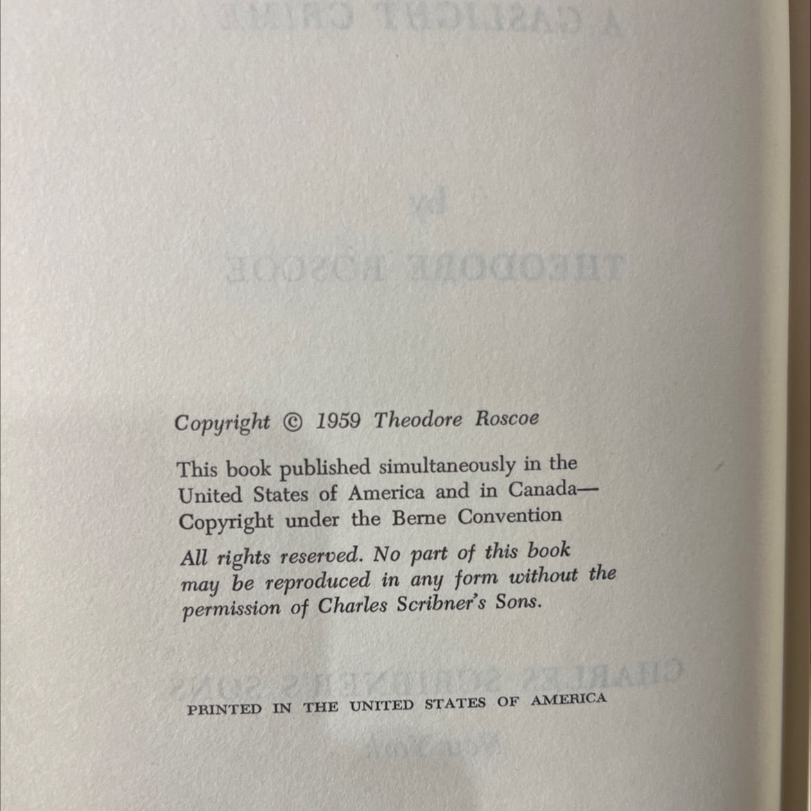 only in new england the story of a gaslight crime book, by theodore roscoe, 1959 Hardcover image 3