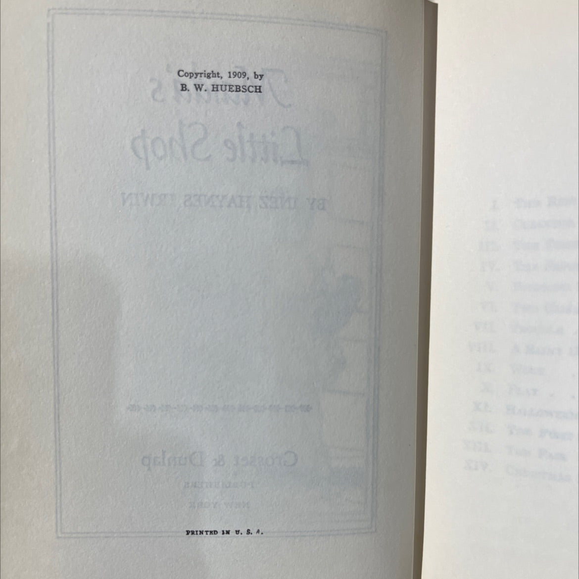 op maida's little shop book, by inez haynes irwin, 1909 Hardcover image 3