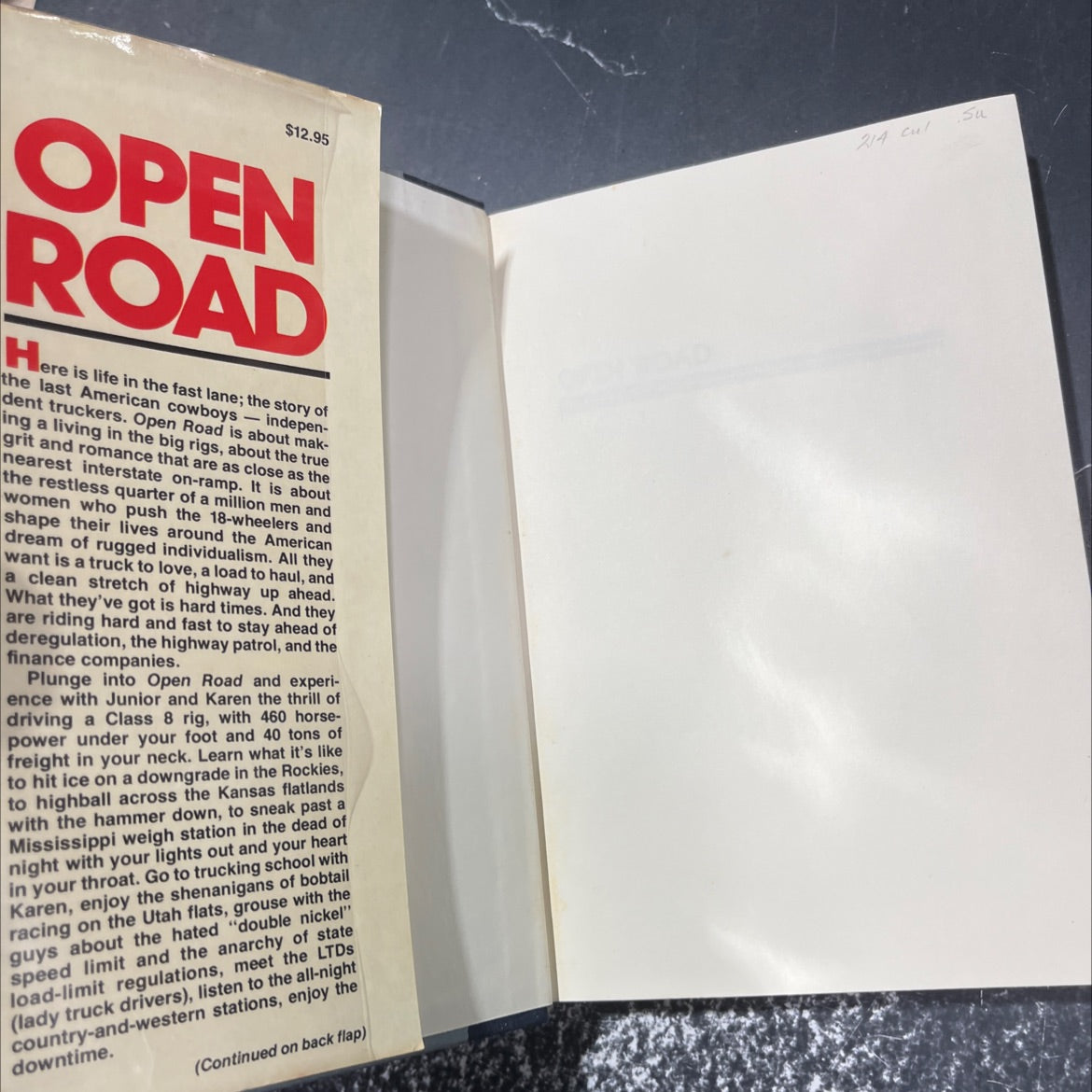 open road book, by axel madsen, 1982 Hardcover image 4