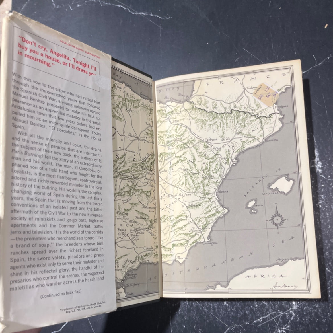 or i'll dress you in mourning book, by larry collins and dominique lapierre, 1968 Hardcover image 4