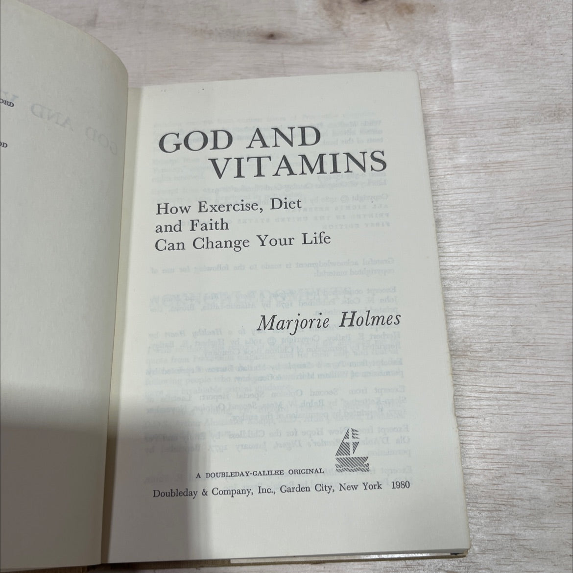ord d gma cod god and vitamins how exercise, diet and faith a g dition t can change your life book, by Marjorie Holmes, image 2