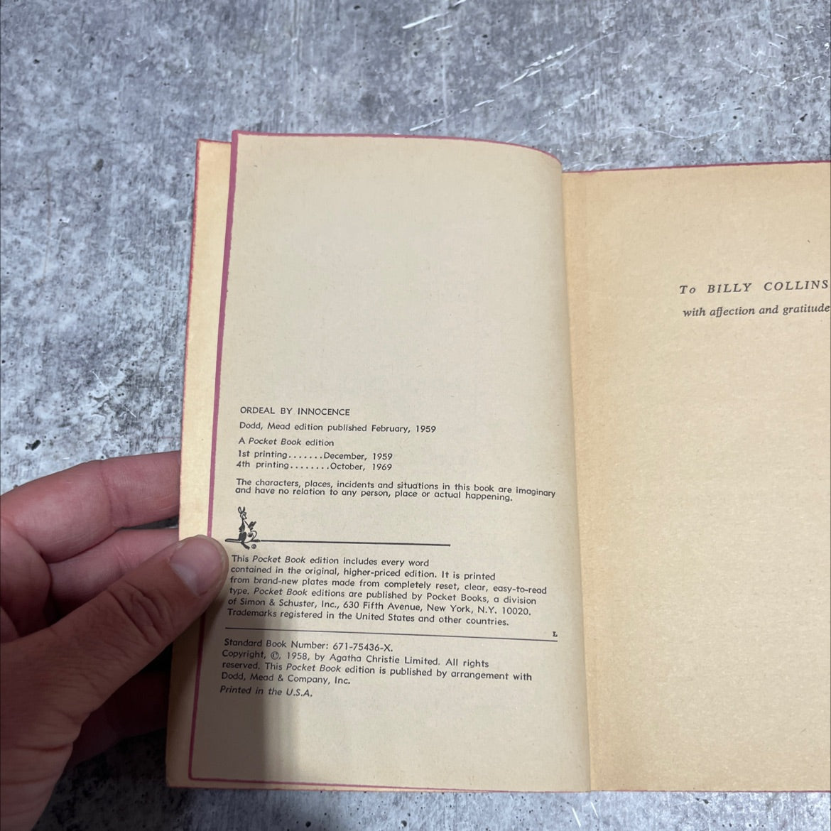 ordeal by innocence book, by agatha christie, 1959 Paperback image 3