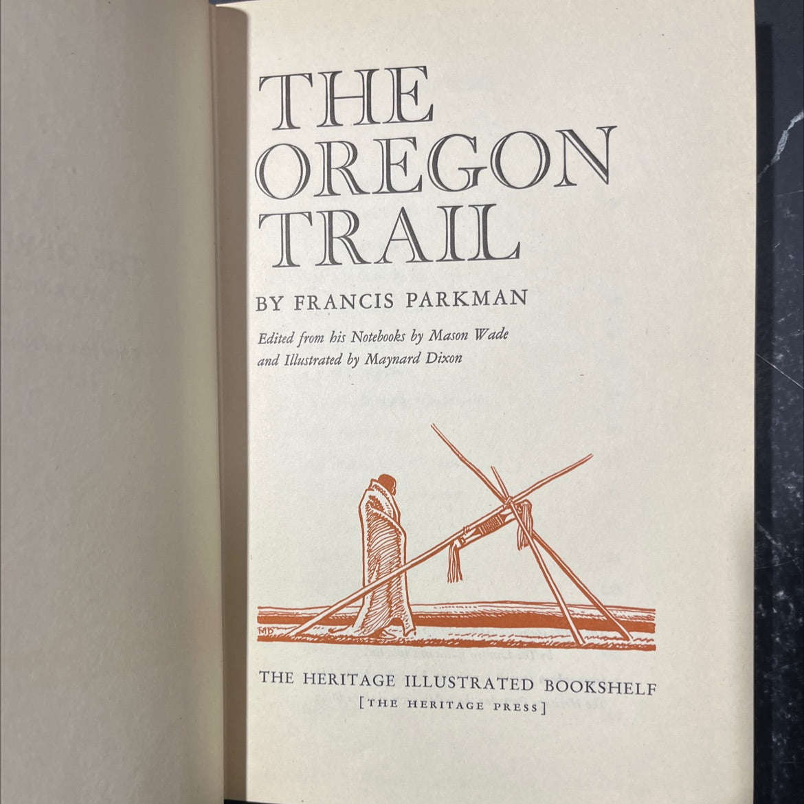 oregon trail book, by francis parkman, 1943 Hardcover image 2