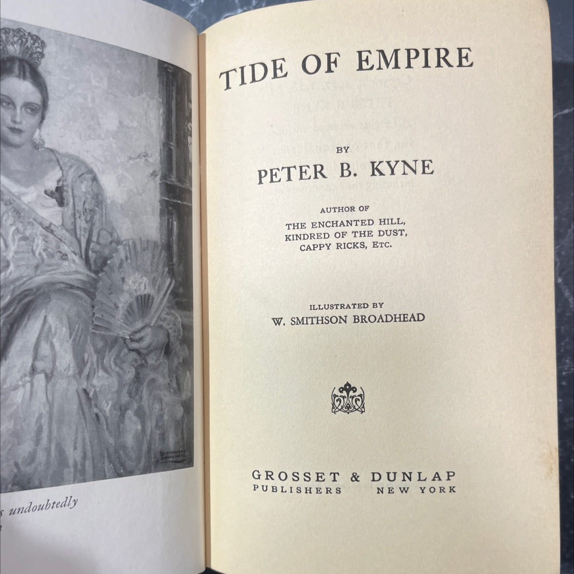 orehead tide of empire book, by peter b. kyne, 1928 Hardcover image 2