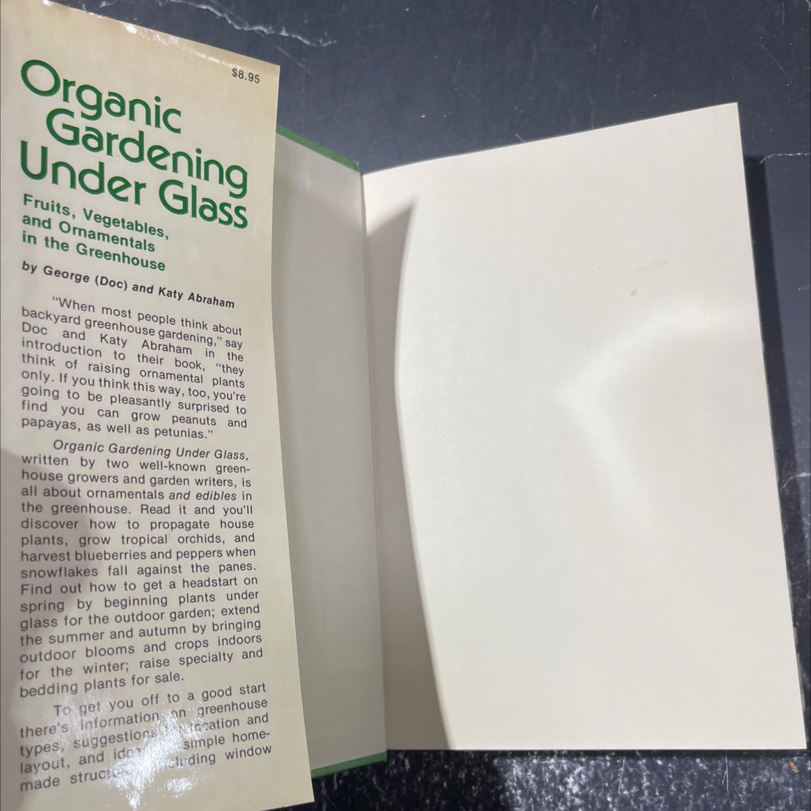 organic gardening under glass fruits, vegetables, and ornamentals in the greenhouse book, by George (Doc) and Katy image 4
