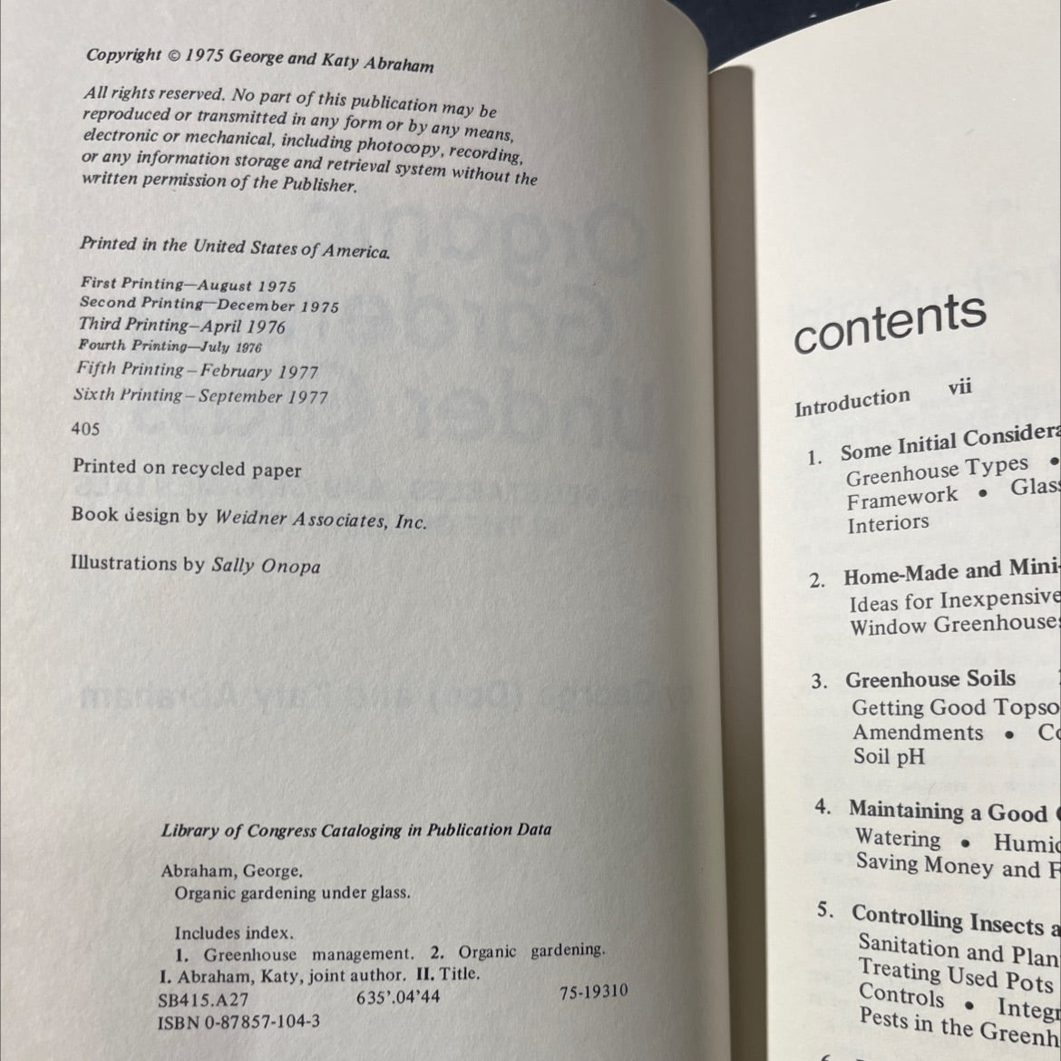 organic gardening under glass fruits, vegetables, and ornamentals in the greenhouse book, by George (Doc) and Katy image 3