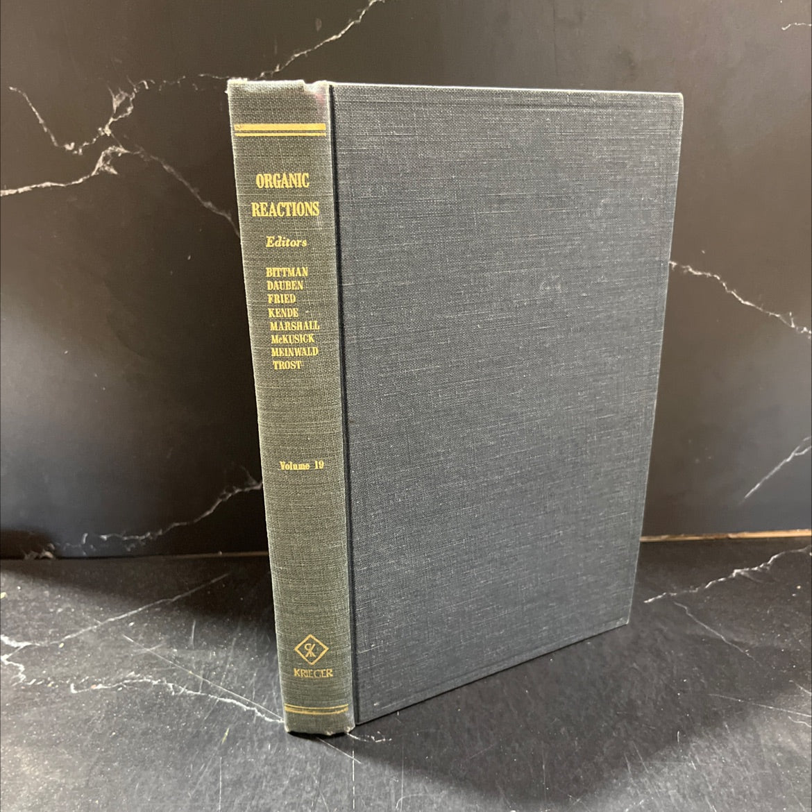 organic reactions volume 19 book, by william g. dauben, 1975 Hardcover image 1