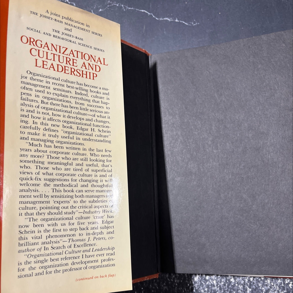 organizational culture and leadership a dynamic view book, by Edgar H. Schein, 1986 Hardcover image 4