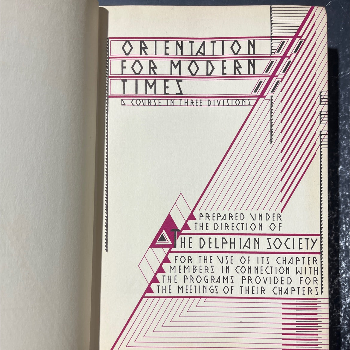 orientation for modern times a course in three divisions book, by unknown, 1976 Hardcover image 2