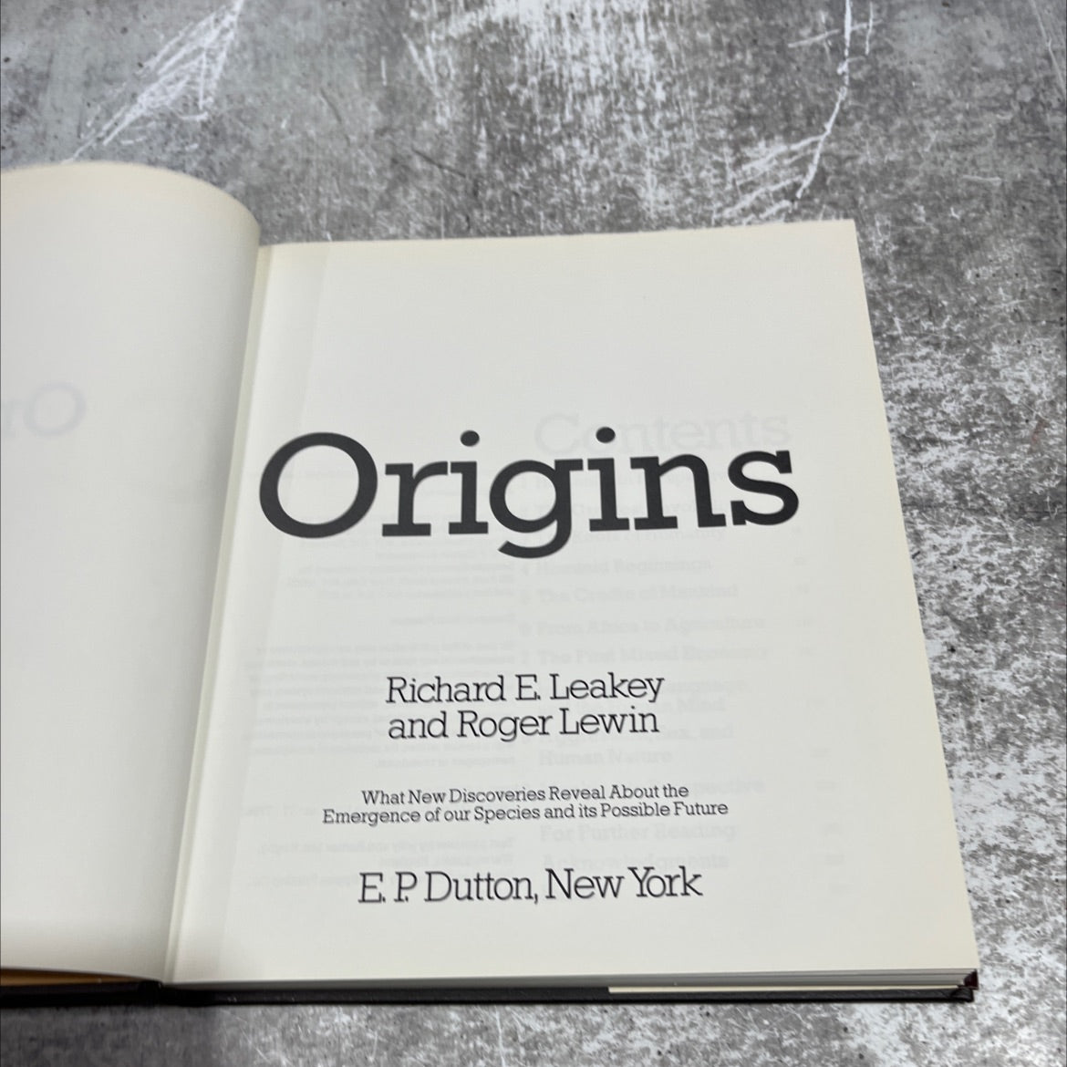 origins book, by Richard E. Leakey and Roger Lewin, 1977 Hardcover image 2