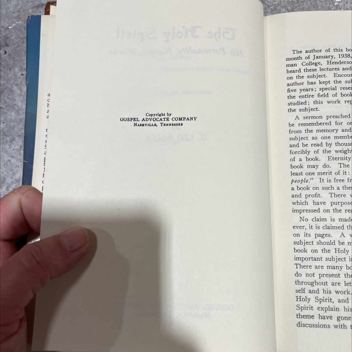 orship scriptural? chers the holy spirit his personality, nature, works book, by h. leo boles, 1983 Hardcover image 3