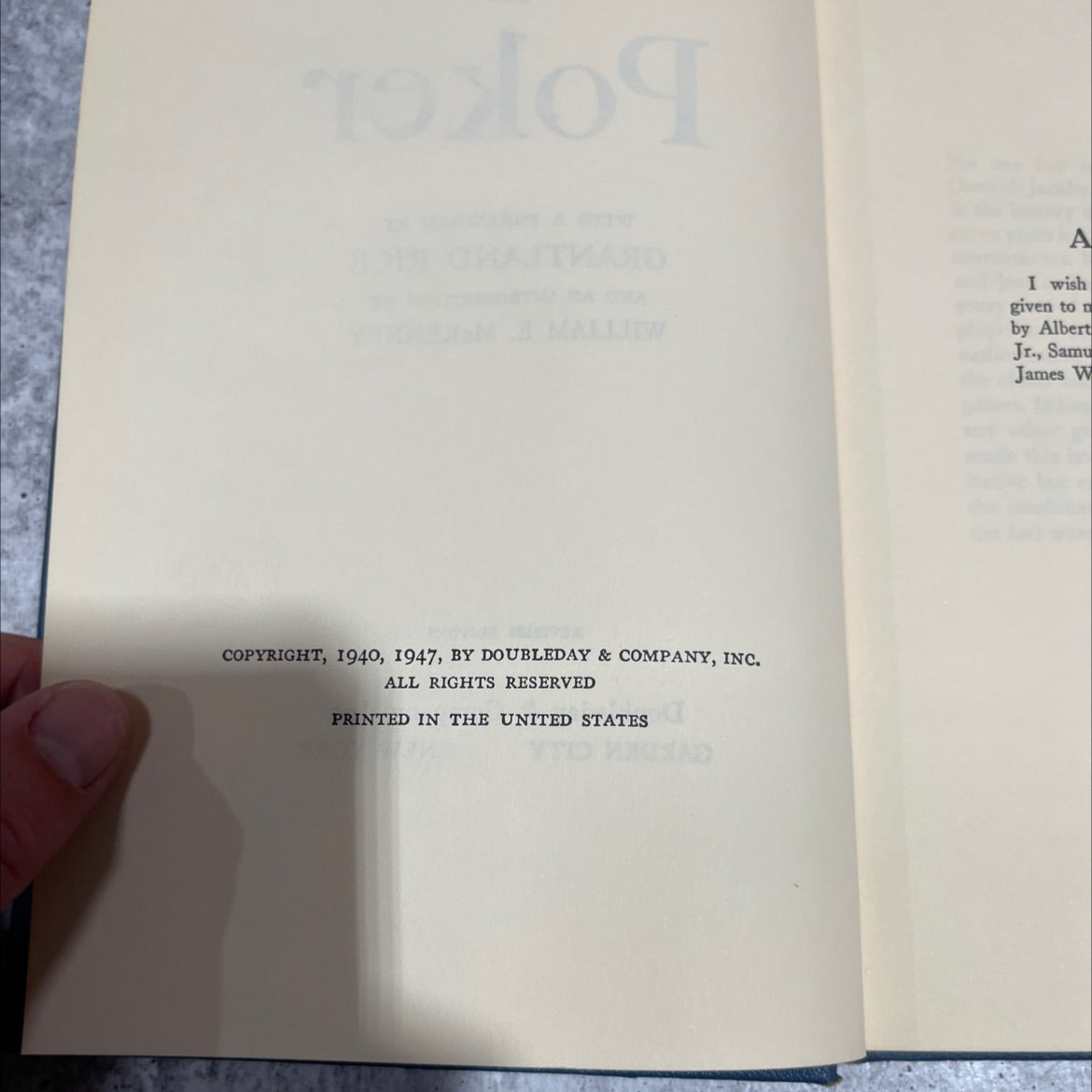 oswald jacoby on poker book, by oswald jacoby, 1947 Hardcover image 3