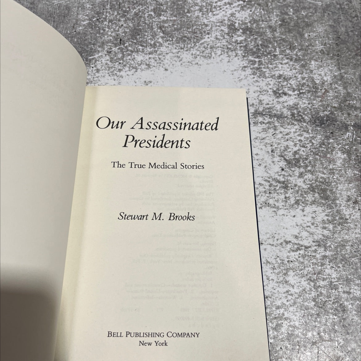 our assassinated presidents book, by Stewart M. Brooks, 1985 Hardcover image 2