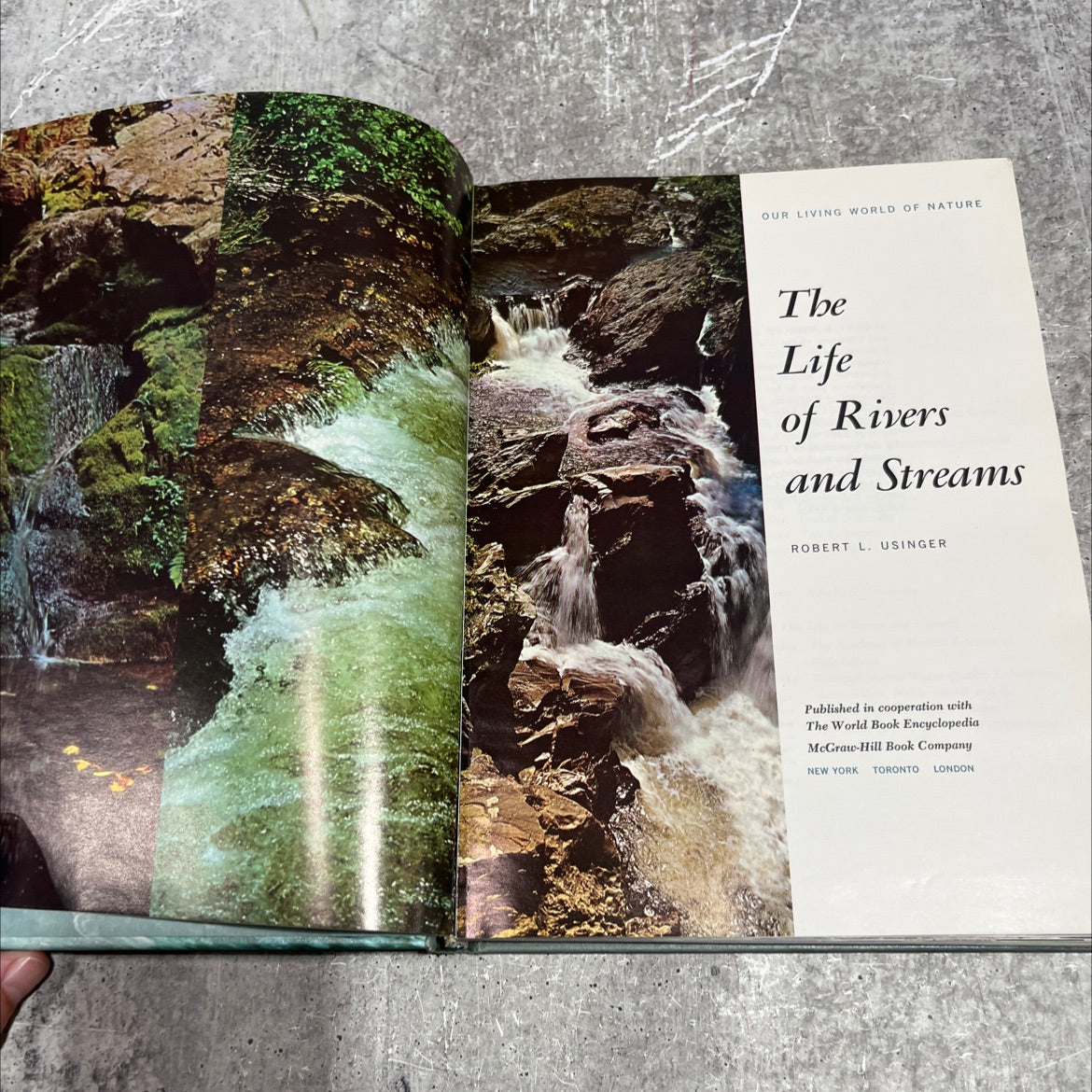 our living world of nature the life of rivers and streams book, by robert l. usinger, 1970 Hardcover image 2