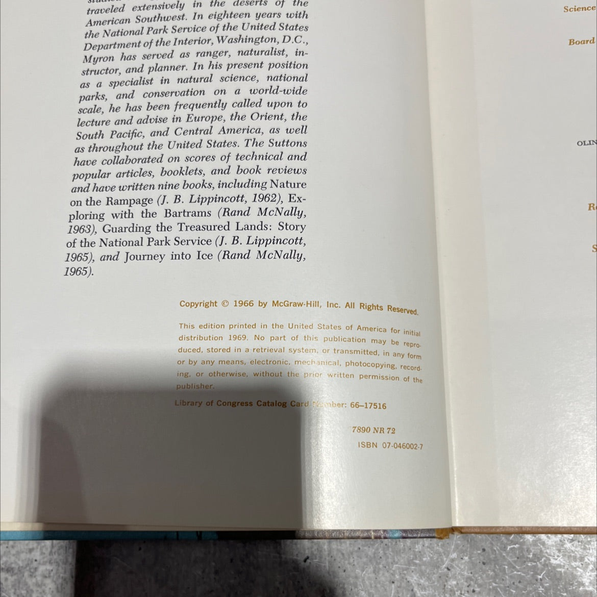 our living world of nature the life of the desert book, by ann and myron sutton, 1966 Hardcover image 3