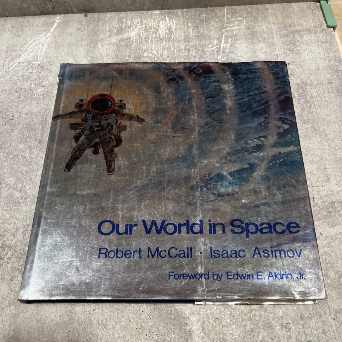 our world in space book, by robert mccall, isaac asimov, 1974 Hardcover image 1