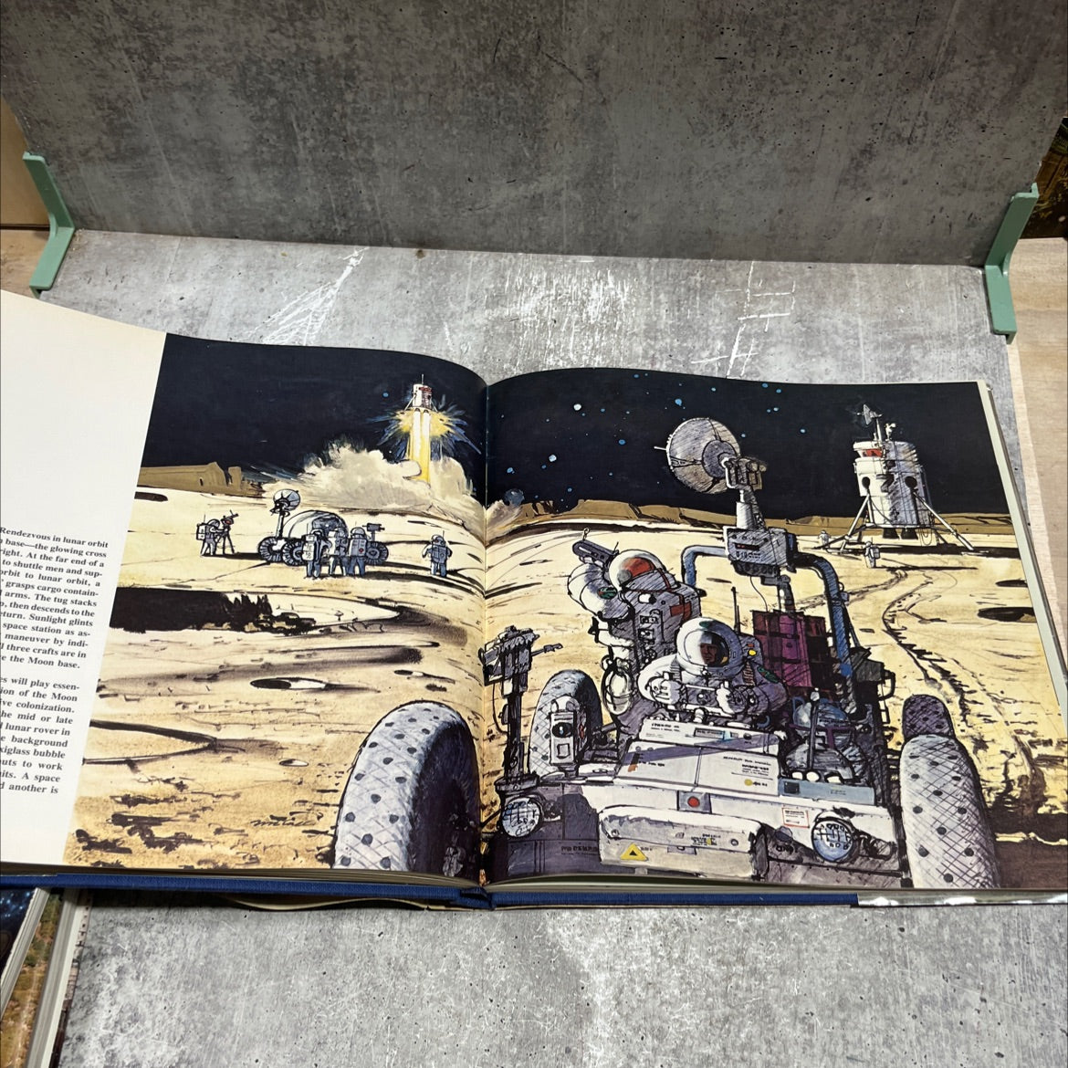 our world in space book, by robert mccall, isaac asimov, 1974 Hardcover image 4