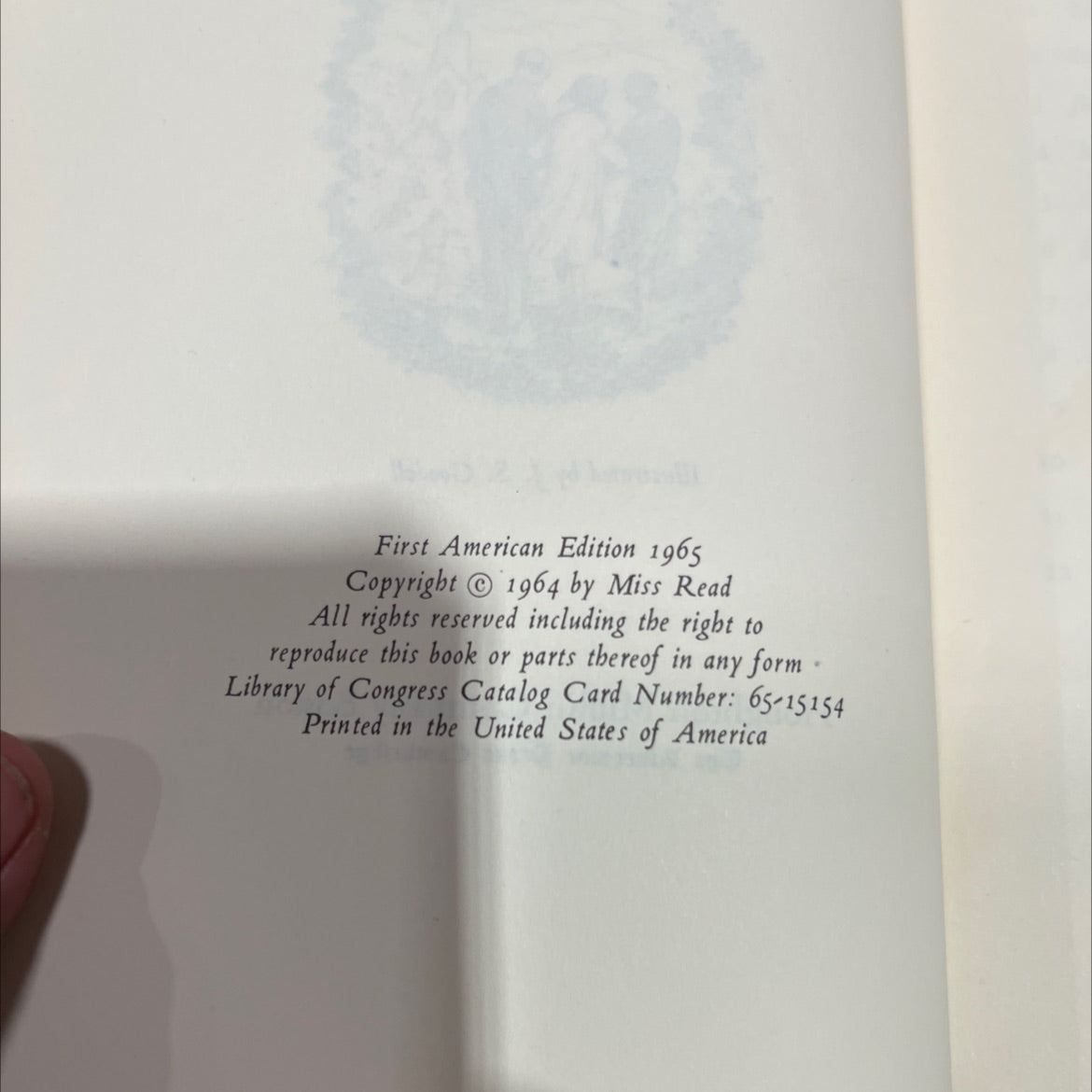 over the gate book, by miss read, 1965 Hardcover image 3