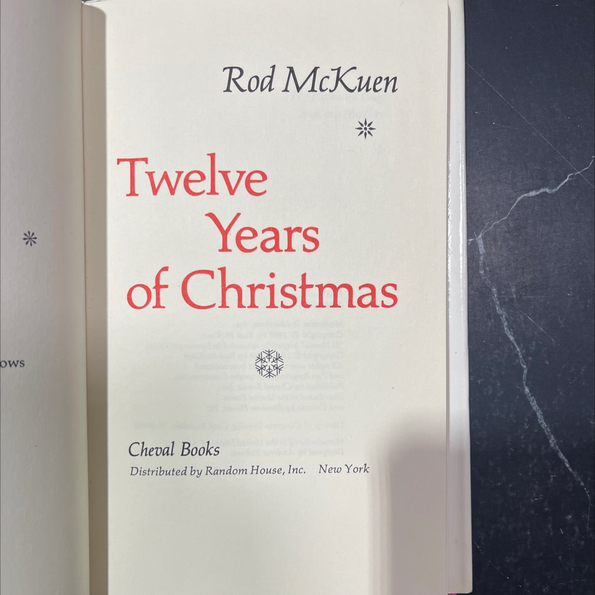 ows rod mckuen twelve years of christmas book, by Rod McKuen, 1969 Hardcover image 2