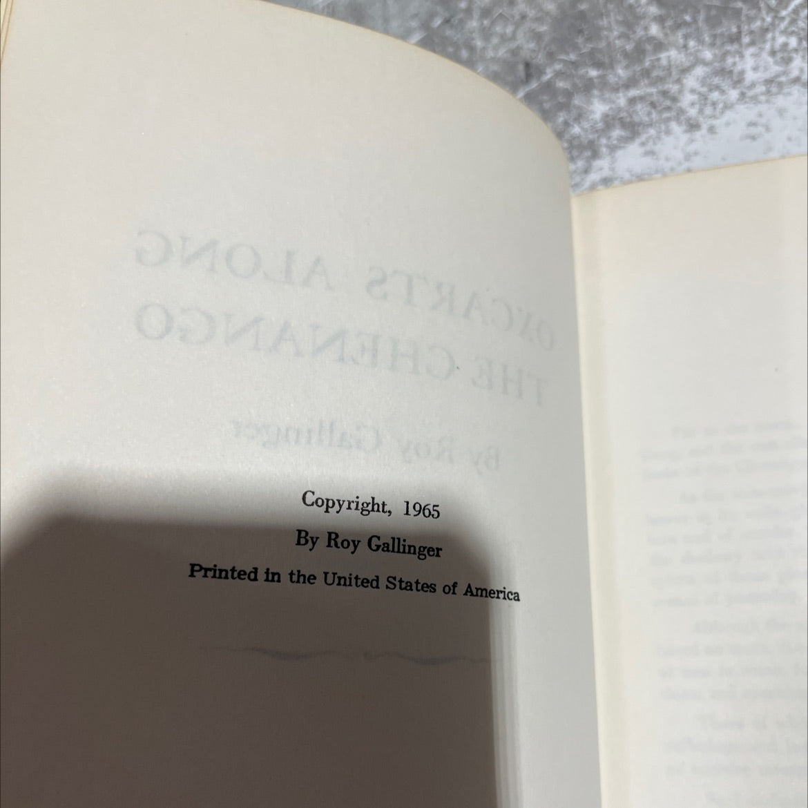 oxcarts along the chenango book, by roy gallinger, 1965 Hardcover image 3