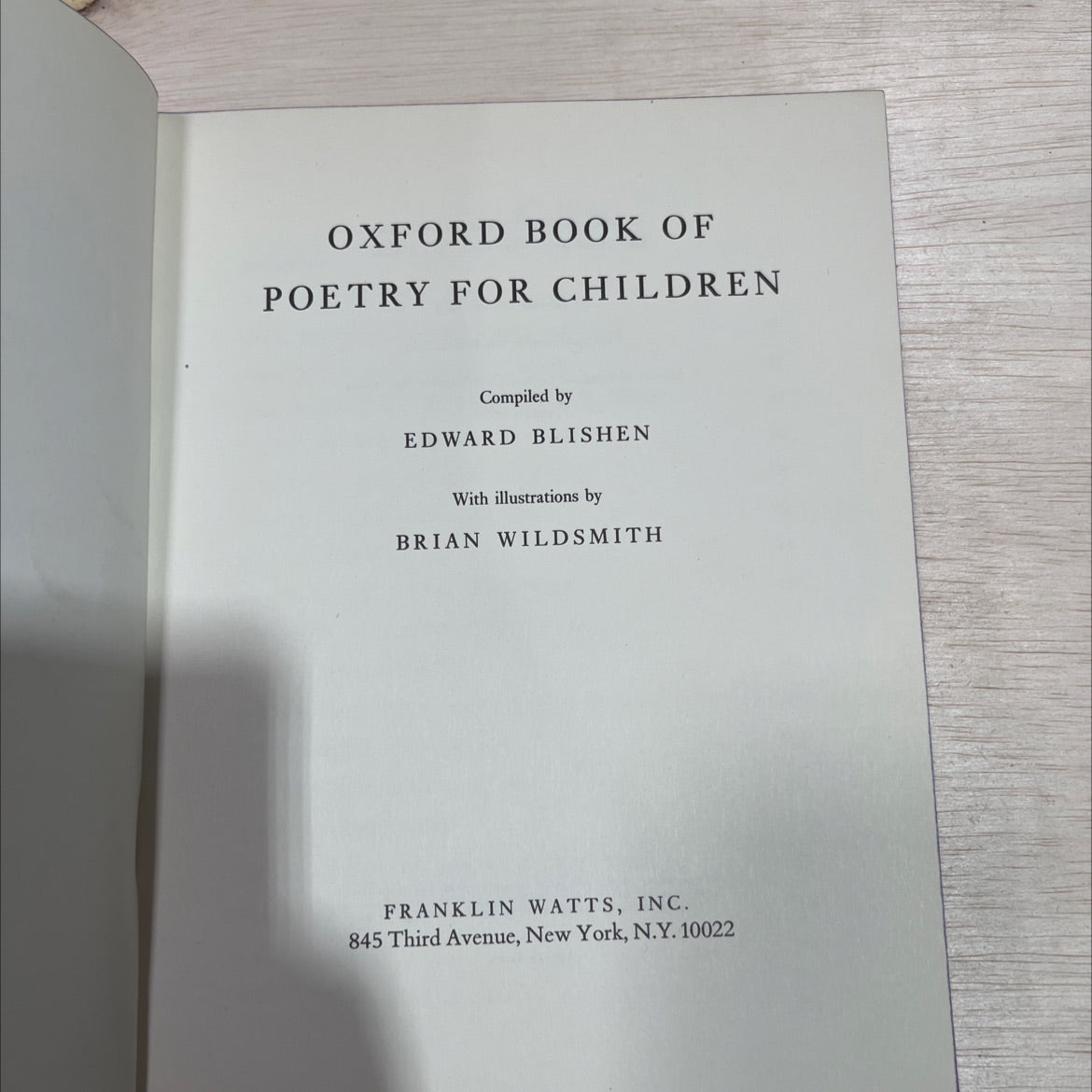oxford book of poetry for children book, by edward blishen, 1963 Hardcover image 2