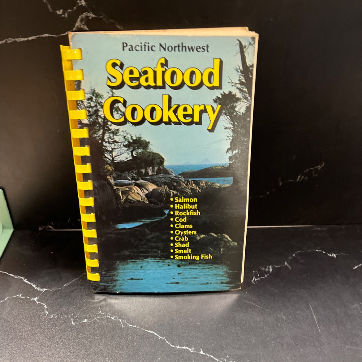pacific northwest seafood cookery book, by Stan Jones, 1988 Paperback, Vintage image 1