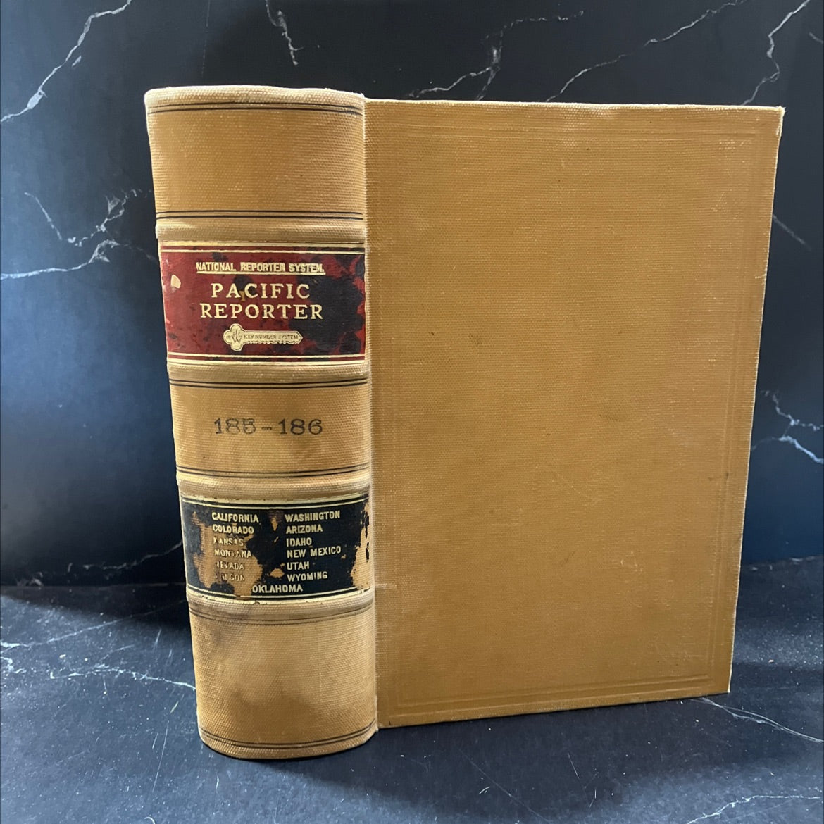 pacific reporter volume 185 permanent edition book, by unknown, 1920 Hardcover image 1