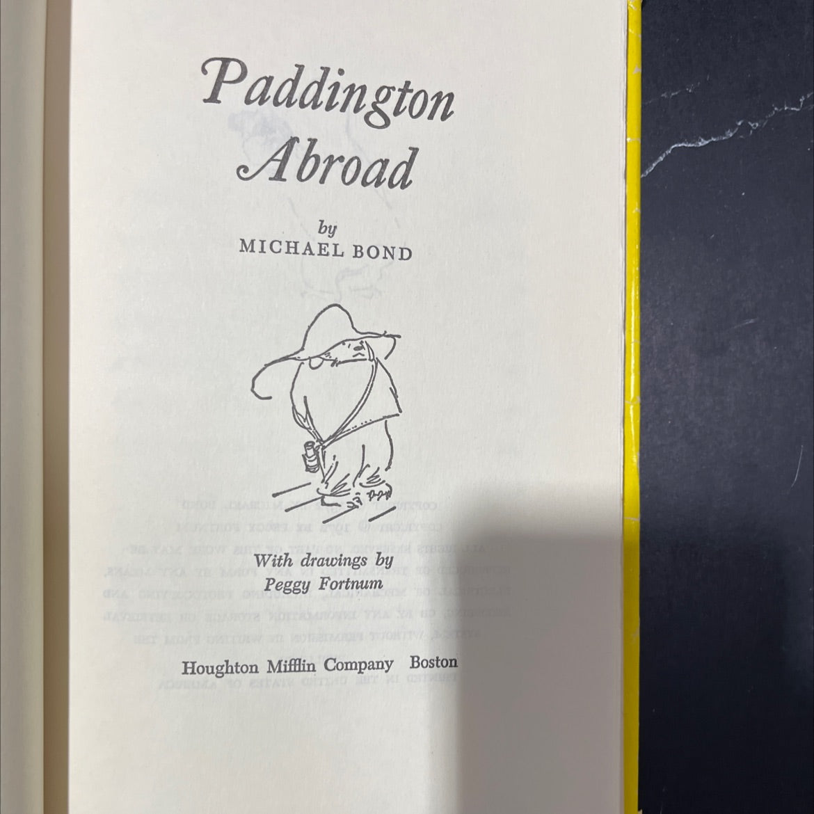 paddington abroad book, by michael bond, 1972 Hardcover image 2