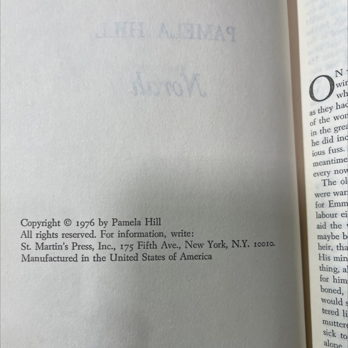 pamela hill book, by Pamela Hill, 1976 Hardcover image 3