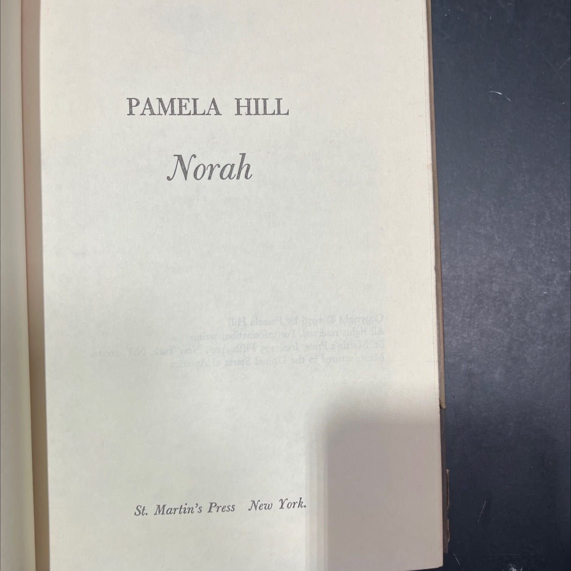 pamela hill book, by Pamela Hill, 1976 Hardcover image 2