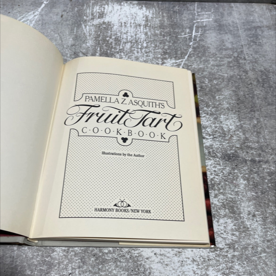 pamella z asquith's fruit tart cookbook book, by Pamella Z. Asquith, 1982 Hardcover image 2